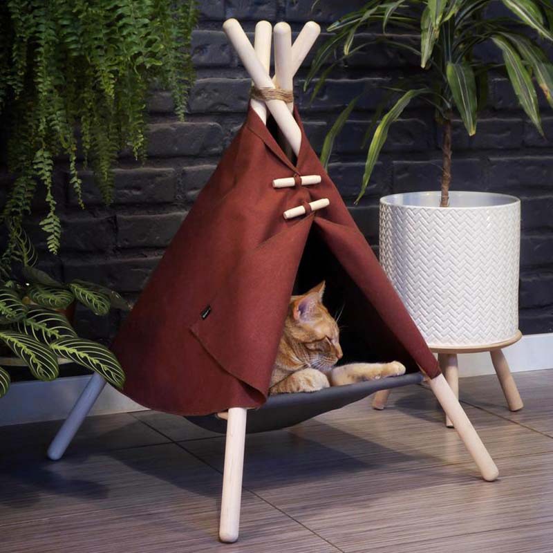 Tente Indien pour chat ou petit chien – Un coin cosy et stylé