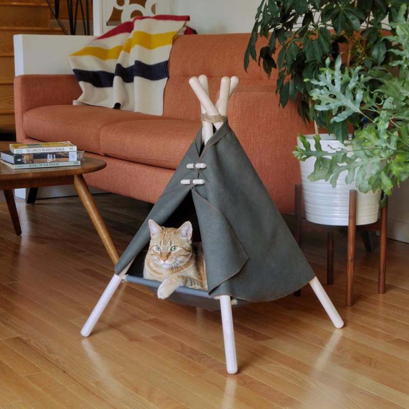 Tente Indien pour chat ou petit chien – Un coin cosy et stylé